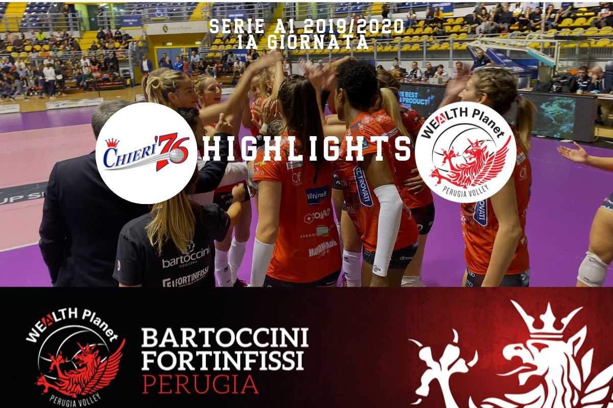 Scopri di più sull'articolo Highlights 1a Giornata – Reale Mutua Fenera Chieri – Bartoccini Perugia Volley