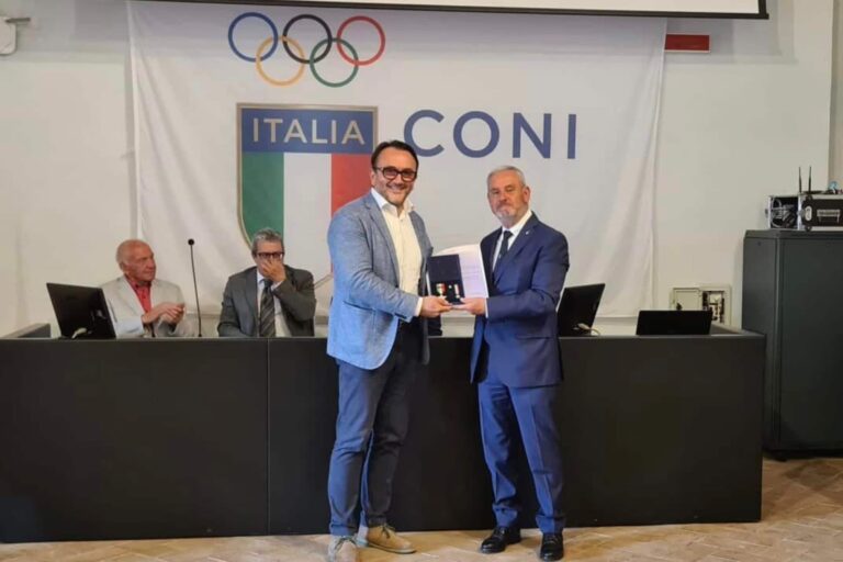 Antonio Bartoccini Stella di Bronzo al Merito Sportivo del CONI